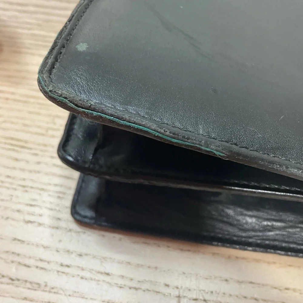 Coach Black Leather Briefcase